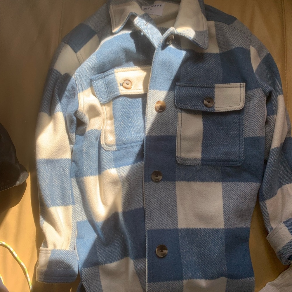 Oversized plaid shacket
